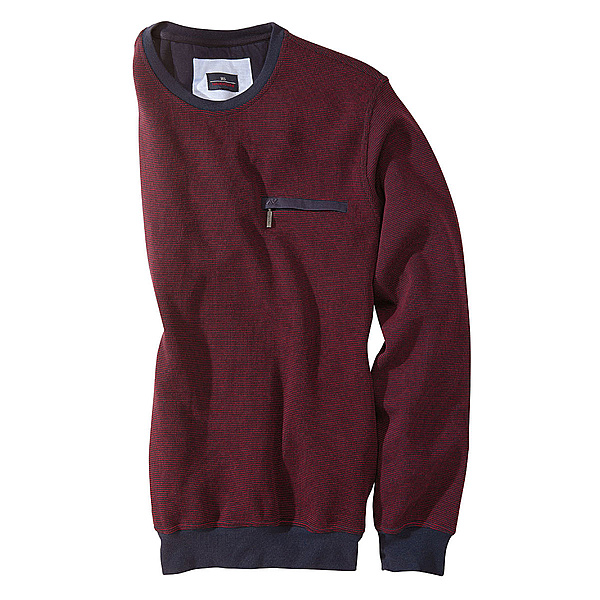 Sweat-Shirt | Rundhals | Bgelfrei | Farbe bordeaux