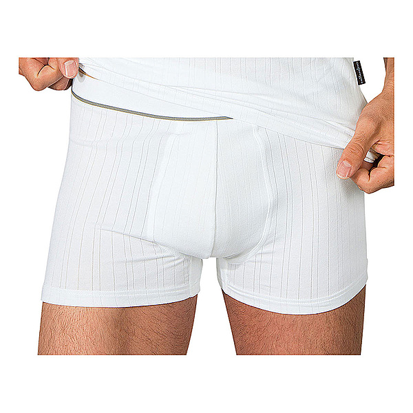 Comazo | Trunks, Herren-Unterhose | Elastische Baumwolle | Wei