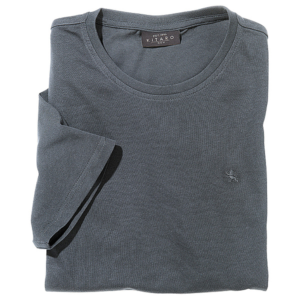 Kitaro | Uni T Shirt Baumwolle | Farbe graphit