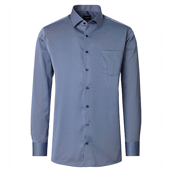 Venti | City Hemd Baumwolle b�gelfrei | Kent Kragen | Blaugrau