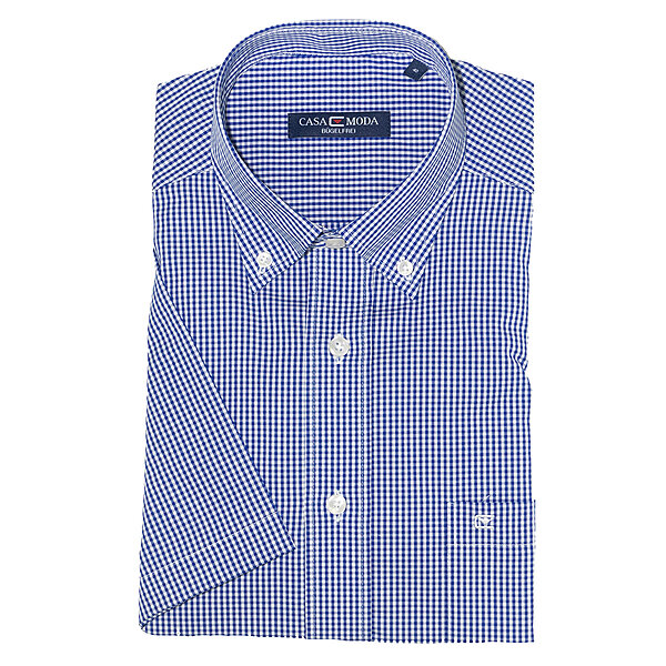 Vichy-karo Hemd blau