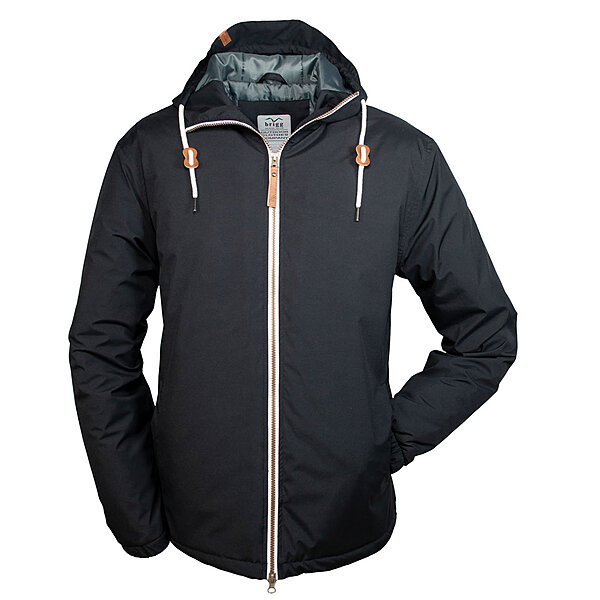 brigg | Outdoor-Jacke | Wasserdicht + Atmungsaktiv | Farbe Kaviar