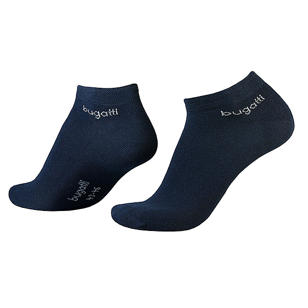 bugatti | Soft-Cotton Sneaker-Socken 3er-Pack | Dunkelblau