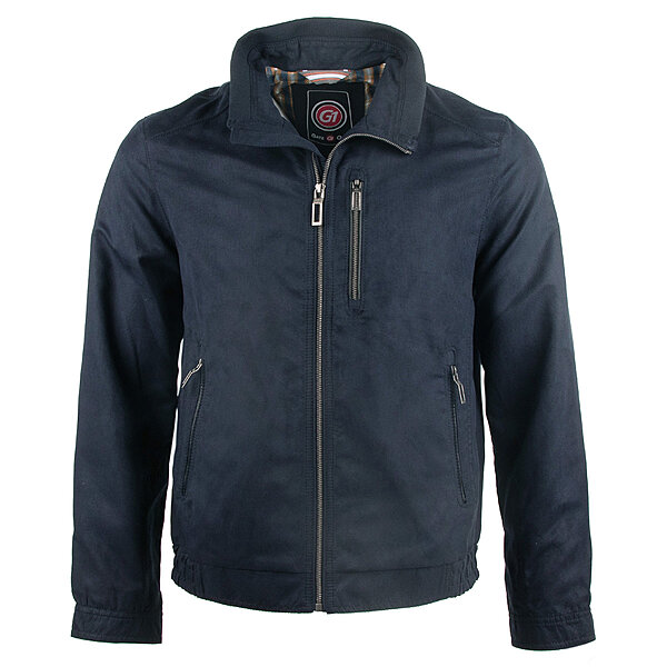 gate one | Leichter Mikrovelour-Blouson | Marine